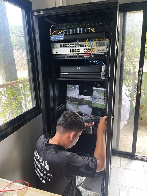 งานติดตั้ง CCTV บ้านใหม่แสงแก้ว 2 (อบต.เจีดย์หลวง)
