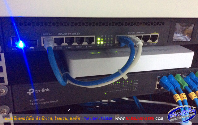 ระบบ LAN + WiFi กองคลัง ทต.เจดีย์หลวง