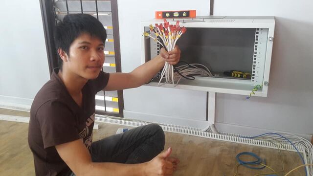 No.80 โรงเรียนด้อยช้าง งานระบบไฟ และระบบ LAN  รูปที่ 1