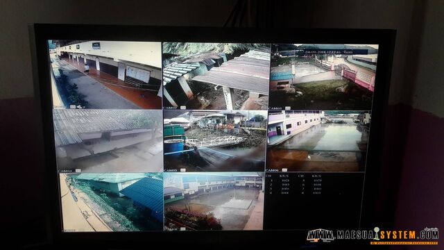 ซ่อม-ติดตั้ง CCTV 16CH @รร.ห้วยน้ำขุ่น
