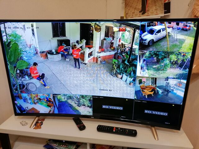 งานติดตั้ง CCTV Hilook (บันทึกภาพพร้อมเสียง)
