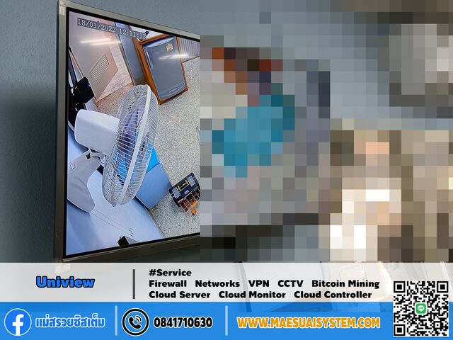 งานติดตั้งกล้อง IP Uniview
